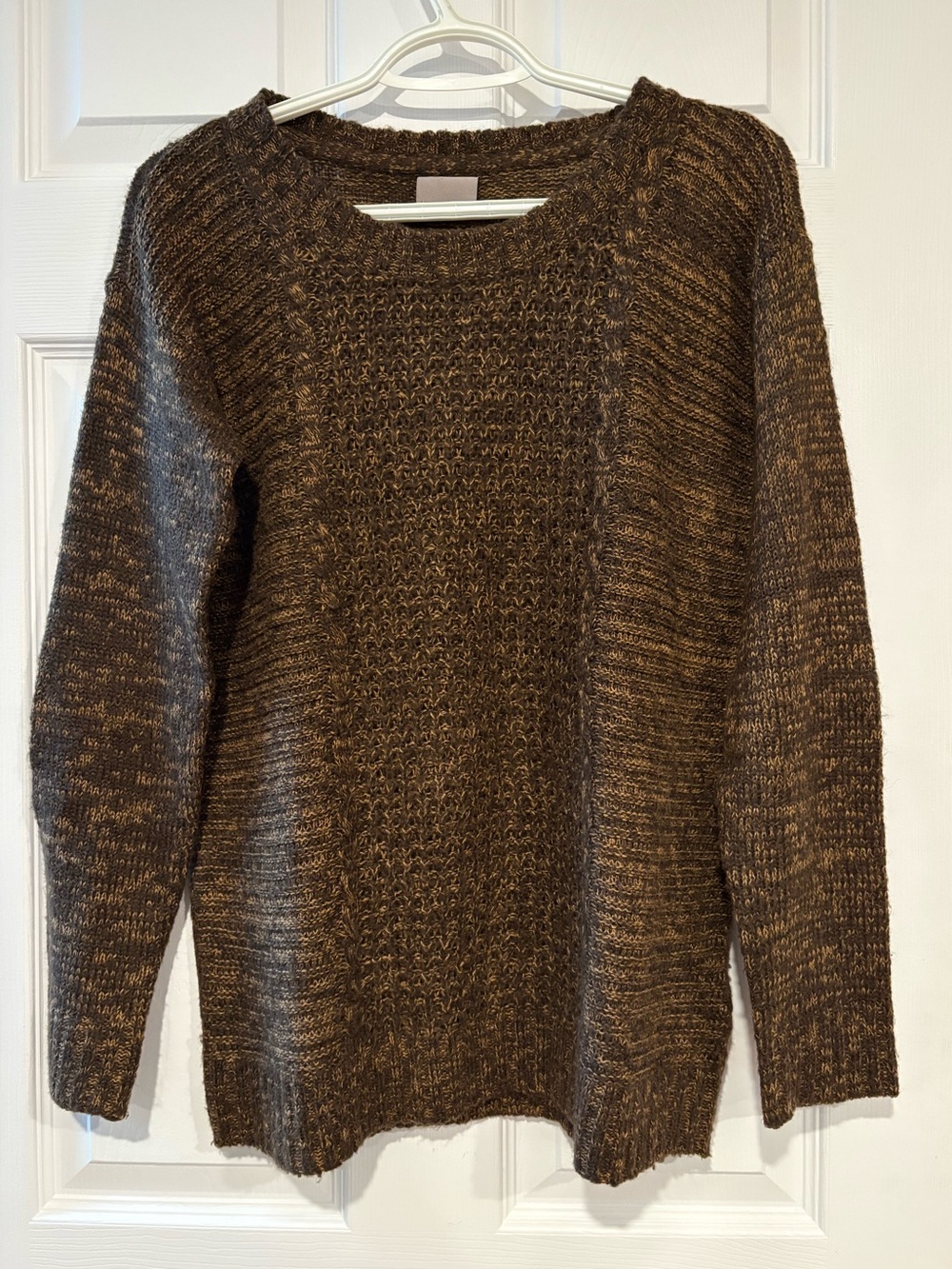 Vero Moda Brown Marled Crew Neck Sweater - Picture 3 of 8